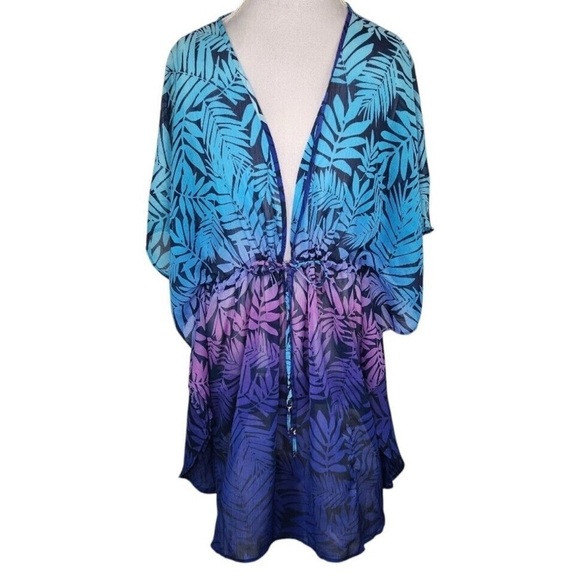Blue Rodbeattie Other - BLUE RODBEATTIE WOMENS COVERUP SZ SMALL PURPLE and BLUE